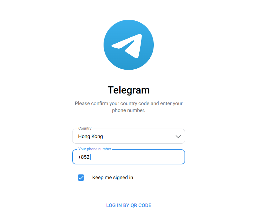 telegram網頁版 手机号登陆