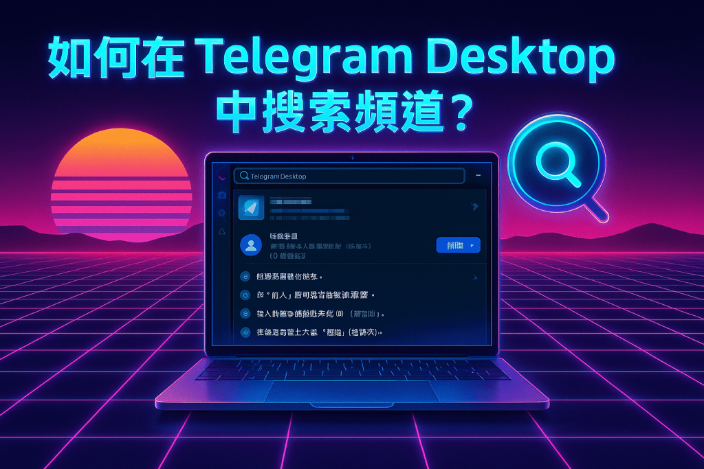 如何在 Telegram Desktop 中搜尋頻道？